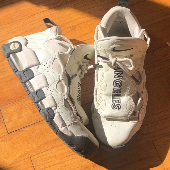 Nike Air More Money Los Angeles White High Top Sneaker Basketball Fashion - Picture 1 of 13
